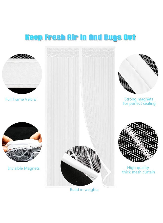 Magnetic Mosquito Net Door Screen, Heavy-Duty Insect Barrier Curtain, 90x210  cm - Image 4