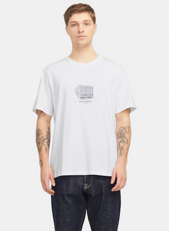 JACK & JONES JACK & JONES Mens Boston Graphic Tee Crew Neck  - Image 3