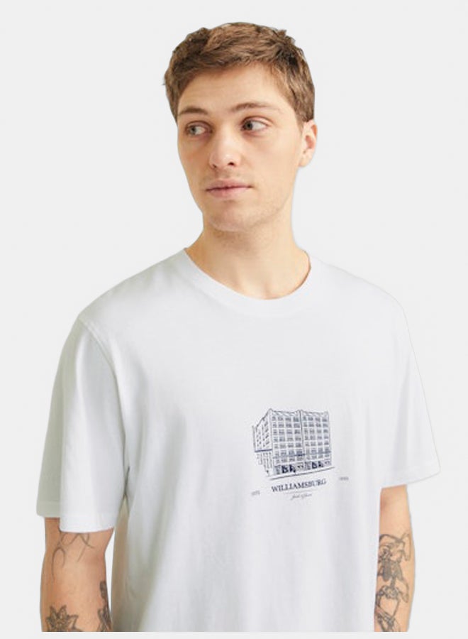 JACK & JONES JACK & JONES Mens Boston Graphic Tee Crew Neck  - Image 2