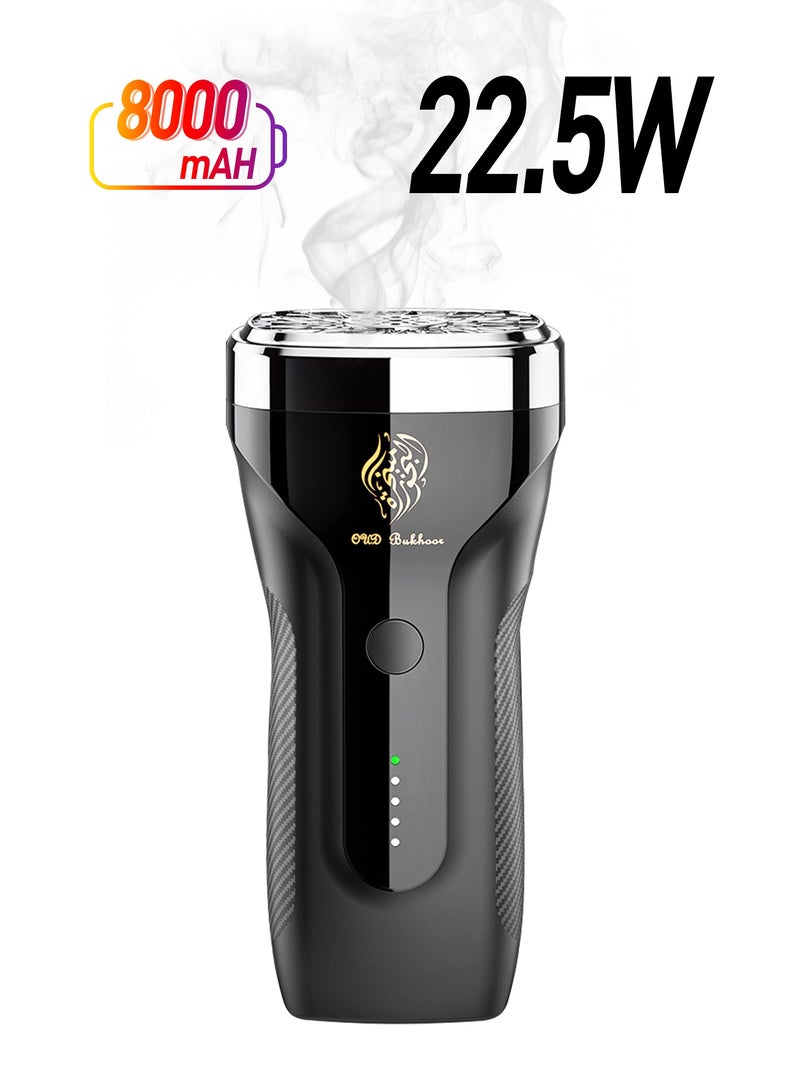 Oud Bukhoor Incense Burner  8000mAh – PD 22.5W Fast Charging, USB & Type-C Outputs - Image 3