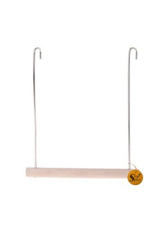 Sage Square Sage Square Playful Natural Perch Wood Perch Swing Toy Cage Hanging Platform, Climbing, Exercise Perch for Birds (Large)  - Image 3