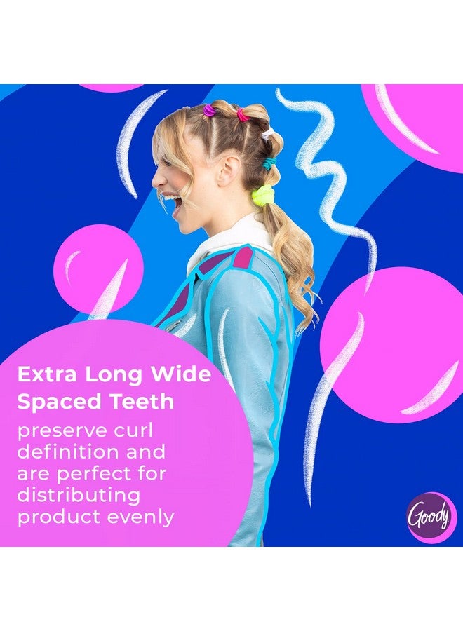 Goody Total Texture Detangling Handle Comb Wide Spaced Teeth Preserve Curl Definition Painfree Hair Accessories For Women & Girls Durable For Everyday And Professional Use Black - Image 4