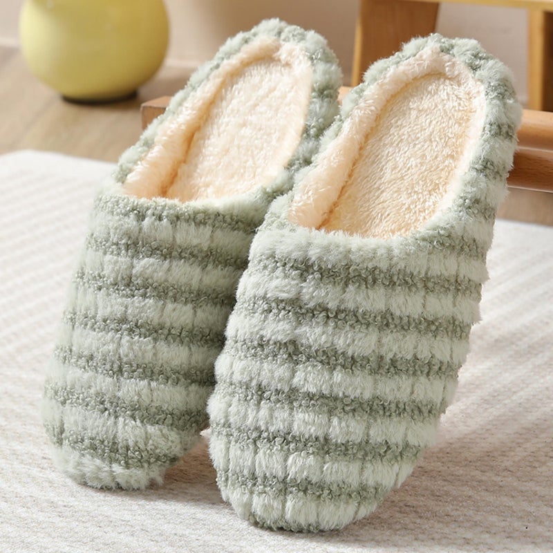 Unisex Non-Slip Quick-Dry Slide Sandals with Faux Fur Insole for Shower, Pool and Outdoor Use - Image 2