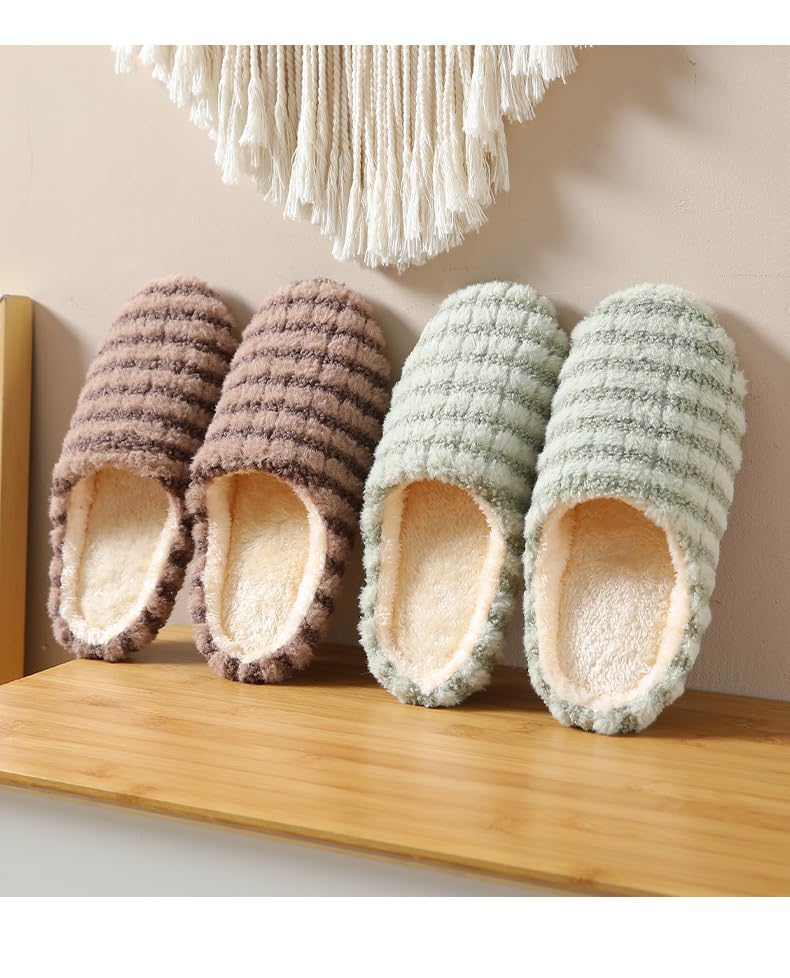 Unisex Non-Slip Quick-Dry Slide Sandals with Faux Fur Insole for Shower, Pool and Outdoor Use - Image 3