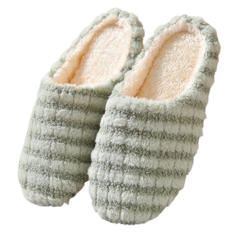 Unisex Non-Slip Quick-Dry Slide Sandals with Faux Fur Insole for Shower, Pool and Outdoor Use - Image 1