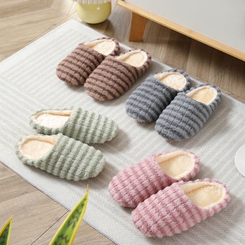 Unisex Non-Slip Quick-Dry Slide Sandals with Faux Fur Insole for Shower, Pool and Outdoor Use - Image 4