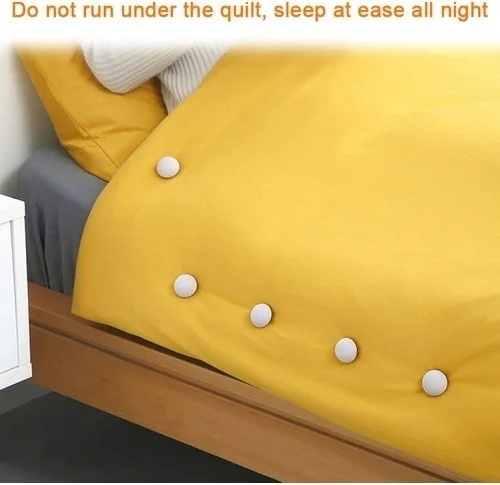 بيزيم ايفدي 8 Pack Mushroom Shaped Quilt Fixing Pin Button Clips Bed Sheet Quilt Cover Fix White
