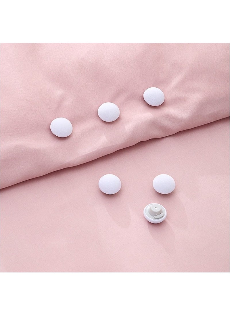 Bizimevde 8 Pack Mushroom Shaped Quilt Fixing Pin Button Clips Bed Sheet Quilt Cover Fix White  - Image 2