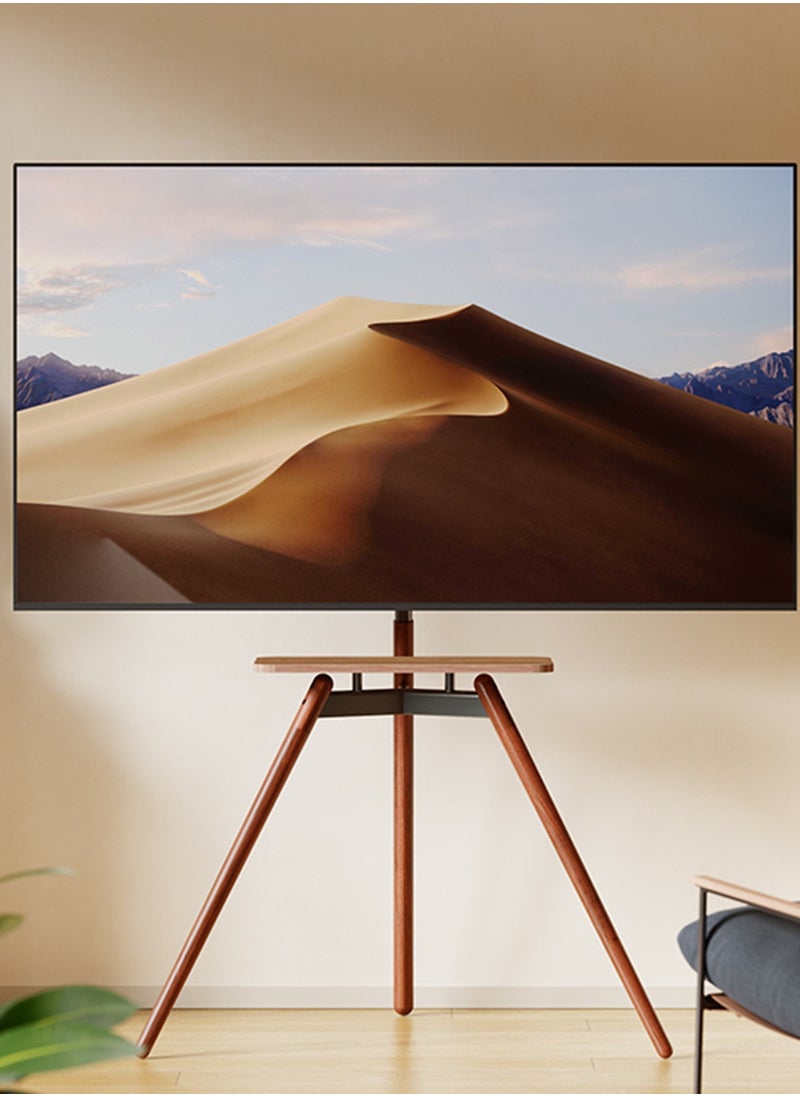 HXDream TV Stand,Tripod Base,adjustable height and pitch angle,Fits 32-75 inch TV or Monitor,with storage panel,Suitable for conference rooms,living rooms, bedrooms  - Image 1
