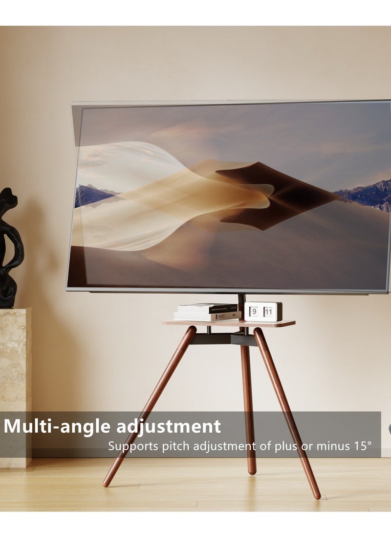 HXDream TV Stand,Tripod Base,adjustable height and pitch angle,Fits 32-75 inch TV or Monitor,with storage panel,Suitable for conference rooms,living rooms, bedrooms  - Image 4