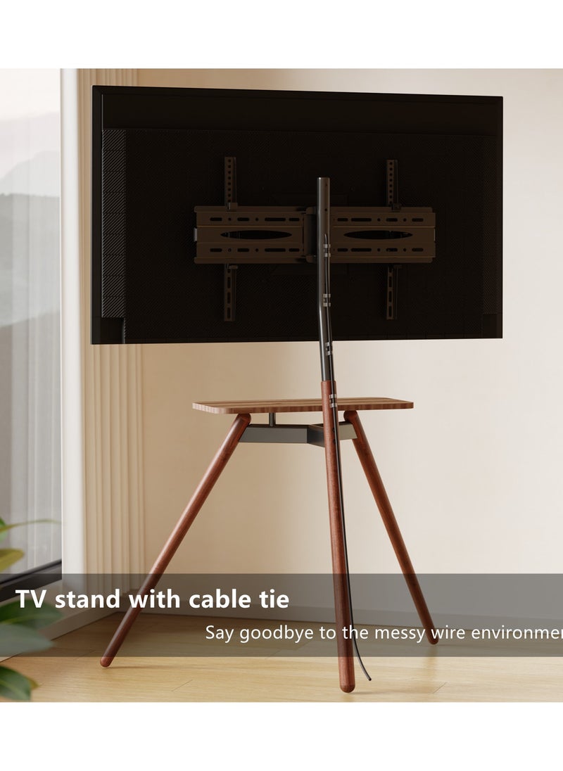 HXDream TV Stand,Tripod Base,adjustable height and pitch angle,Fits 32-75 inch TV or Monitor,with storage panel,Suitable for conference rooms,living rooms, bedrooms  - Image 5