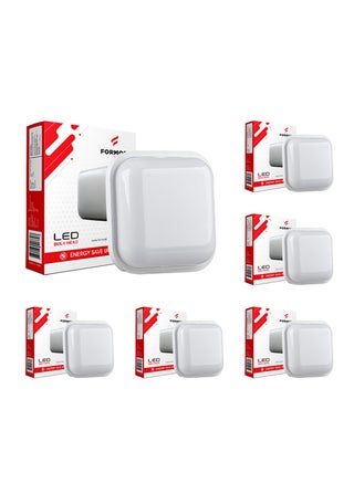 FORMOST LED Bulk Head Light 20W | Square Shape Outdoor Ip66 Waterproof Wall Lamp for Warehouse Store Room Parking Lot Garden | Cool White (Square, Pack of 6) - pzsku/Z69E0FB17D4D9579F5356Z/45/_/1740570239/da3599ad-f3eb-411d-bd02-2e3c855f7fb3