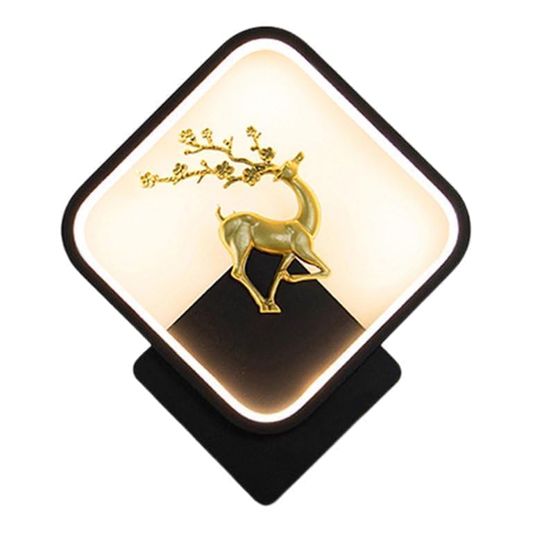 Lumina Black Body Home Decore Led Fancy Wall Light,Night Lamp,Decorative Lamp,Wall Hanging Lights for Bedroom,Living Room, 3 Color Changing-Warm White, White and Natural White (Square) - Image 4
