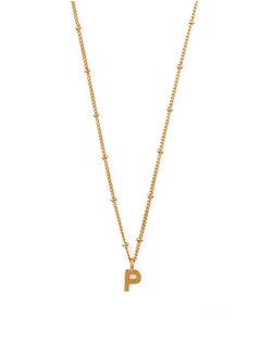 Initial P Satellite Chain Necklace