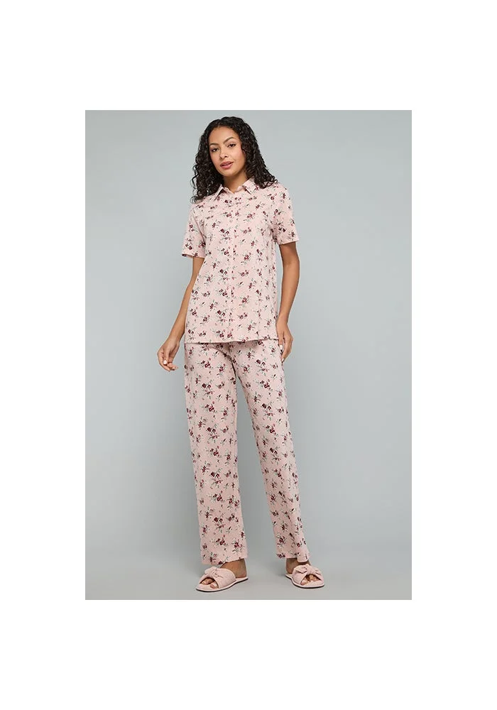 أر أند بي Printed Collared Pyjama Set