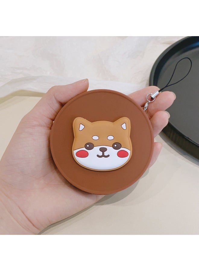 Suitable For Fuji Polaroid Instax Mini 99 Special Polaroid Silicone Lens Cover Cartoon With Anti-Lost Rope-Color:Brown Cover-corgi  - Image 1