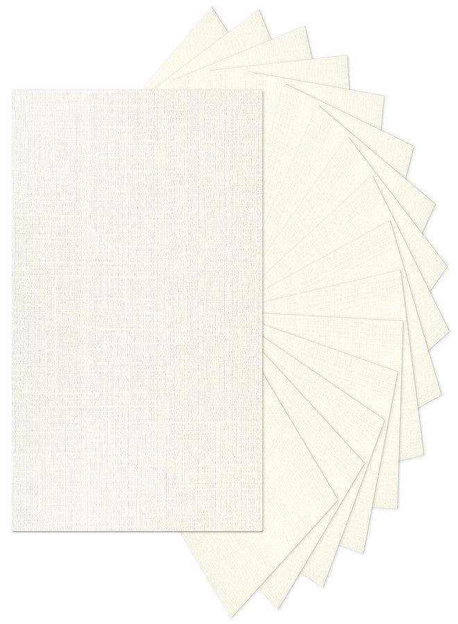 Goefun 8.5x11 Ivory Textured Cardstock 80lb Linen Paper 100 Sheets - Image 1