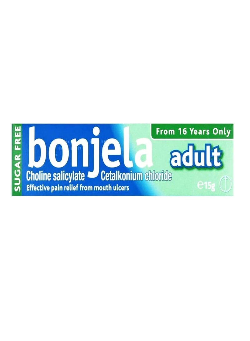 Bonjela Adult Ulcer Sugar Free Gel 15g