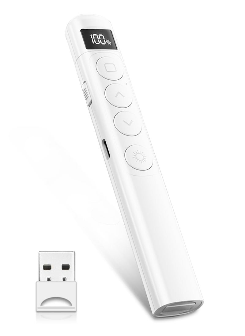 NajmStyle Presentation Clicker - Rechargeable Wireless Presenter with Hyperlink, Page Up/Down, Full/Black Screen, RF 2.4GHz Remote Control PPT PowerPoint Clicker for Keynote/PPT/Mac/PC/Laptop  - Image 1