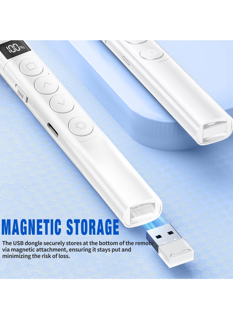 NajmStyle Presentation Clicker - Rechargeable Wireless Presenter with Hyperlink, Page Up/Down, Full/Black Screen, RF 2.4GHz Remote Control PPT PowerPoint Clicker for Keynote/PPT/Mac/PC/Laptop  - Image 3