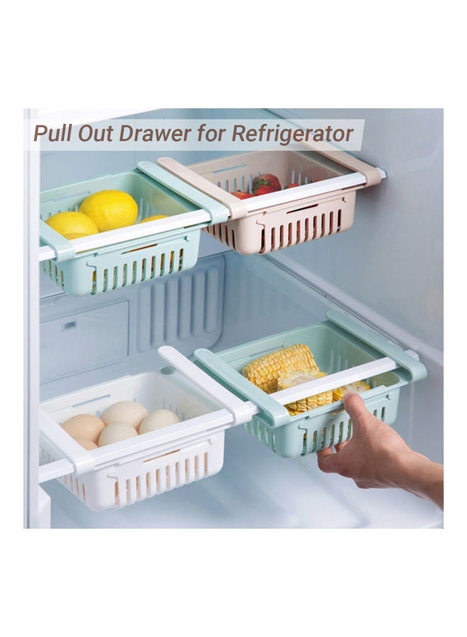 Retractable Fridge Organizer Pull Out Drawer Refrigerator Clip On Under Shelf Basket For Kitchen Storage Fits Mint  - Image 2
