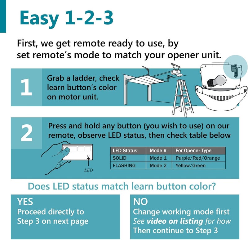 Solidremote 2 for Chamberlain Liftmaster Craftsman Garage Door Opener Remote 893LM 893Max - Image 4