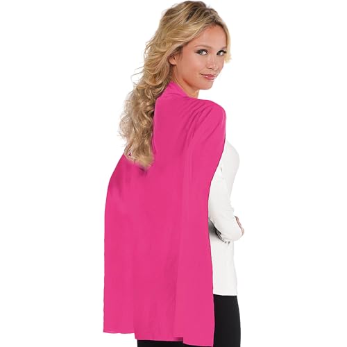 Amscan Pink Cape Costumes for Kids and Adults - 30" (1 Count) - Great For Party Dress-Up - Superhero & Halloween Capes - One Size Fits Most - Image 2