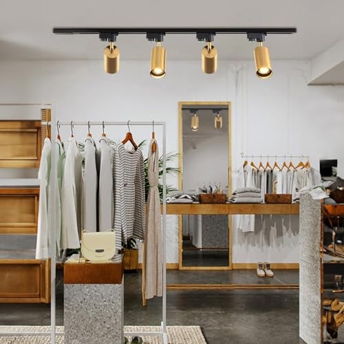 Harold Electricals 7 Watt Golden Body Solara COB Tracklight | Indoor Focus Spotlight for Shop, Showroom, Living Room & Malls - Warm White Light (Track-Way Not Included) Pack of 1 - Image 5