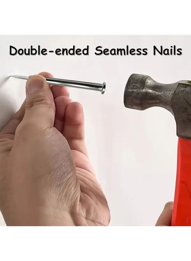 100PCS Upgraded Double Headed Seamless Baseboard Nails Mark Free Invisible Safety Screws With Anti Smashing Design And Tool - Image 5