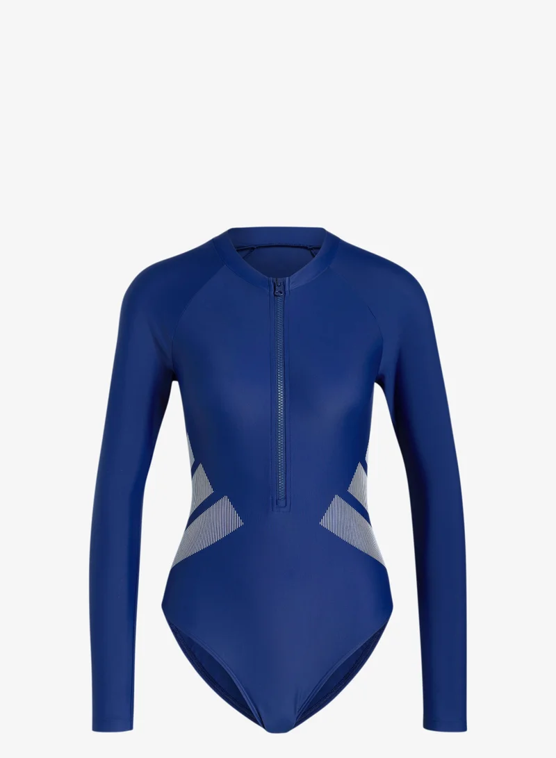 Adidas LOGO LONG SLEEVE ONE-PIECE SWIMSUIT