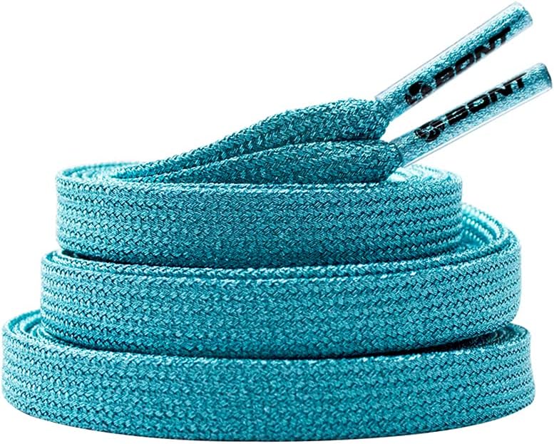Bont Skates 8mm Shimmer Laces - 79" 96" 108" - Misty Teal - Image 2