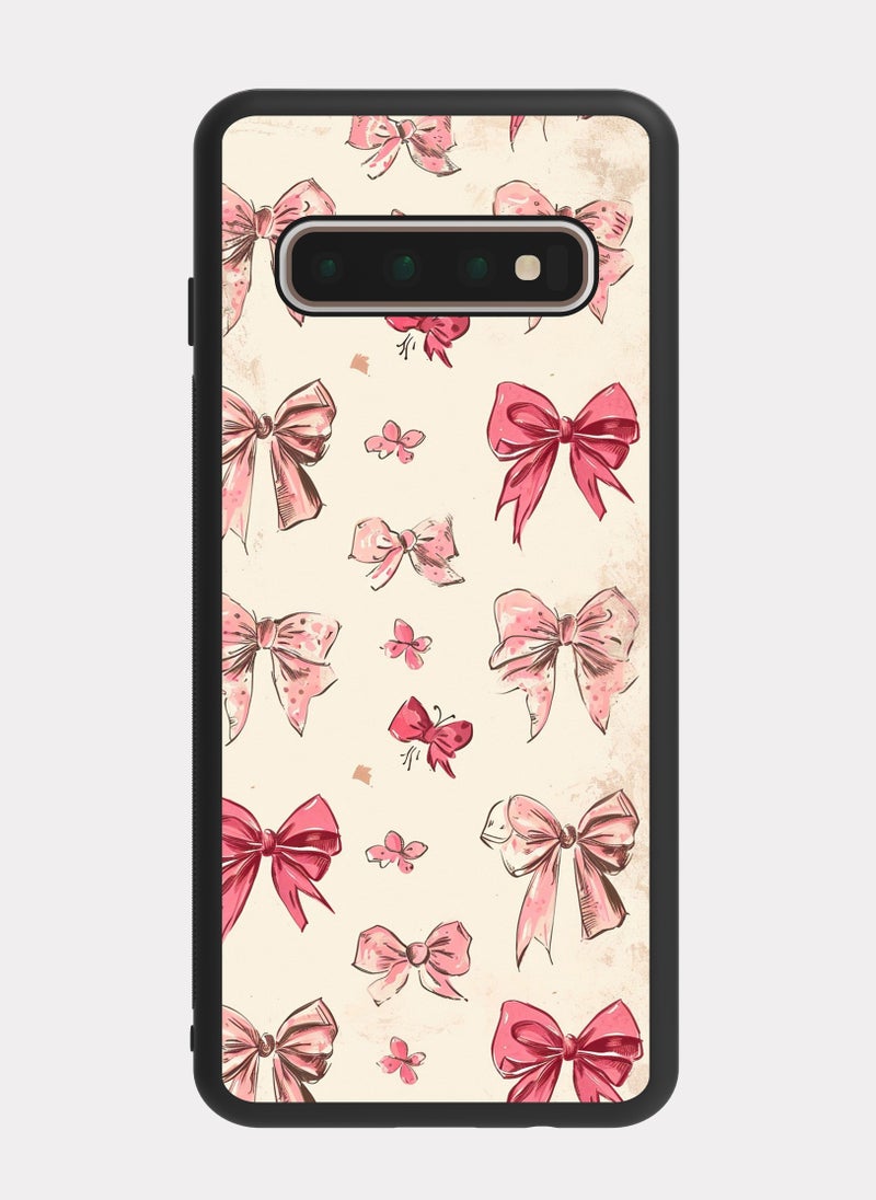 PXLAAT Samsung Galaxy S10 Plus case cover Bow Pattern - Image 1