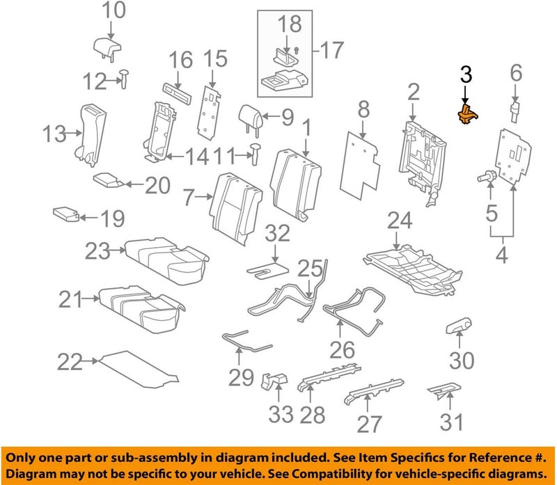 Toyota 72057-60130-C0 Seat Lock Control Lever - Image 1