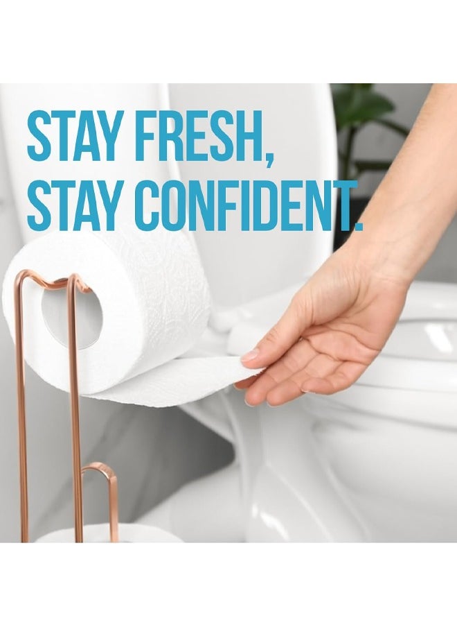 NICE Touch - 2-Ply Embossed Toilet Rolls, 10 X 180 Sheets Extra Saving Tissue Rolls - 1800 Premium 2-Ply Sheets, Soft Feel Tissue Suitable for All Skin Types and Germ Protection - Image 1