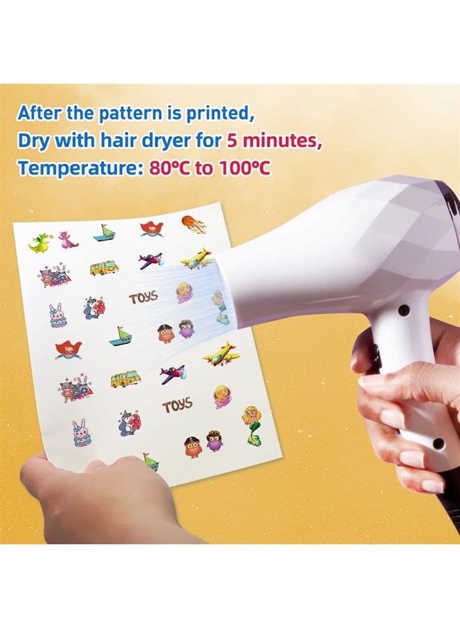 Stampcolour Printable Temporary Tattoo Paper for INKJET printer 8.5"X11" 30 Sheets DIY Tattoos Stickers,Personalized Image Transfer for skin Custom Waterslide Decal for women men - Image 2