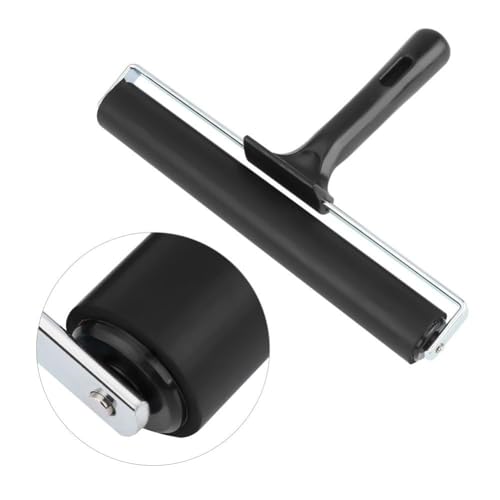 KRYTONE�.Fx 1PCS Rubber Roller Brayer Rollers, Glue Roller Black Handle for Ink Paint Block Stamping, Printmaking Wallpaper Arts Crafts(Color wil be send as per availlibility) (8 INCH) - Image 5