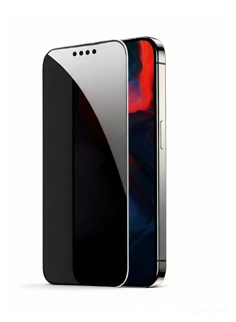 واقي شاشة مضاد للتجسس لـ آيفون 13/13 برو / 14 / 16 اي (iPhone 13/13 Pro/14/16E) 11D نانو مضاد للتجسس لحماية الخصوصية (لقافة) من Lion, حماية قصوى للشاشة من الخدوش والكسر - Image 1