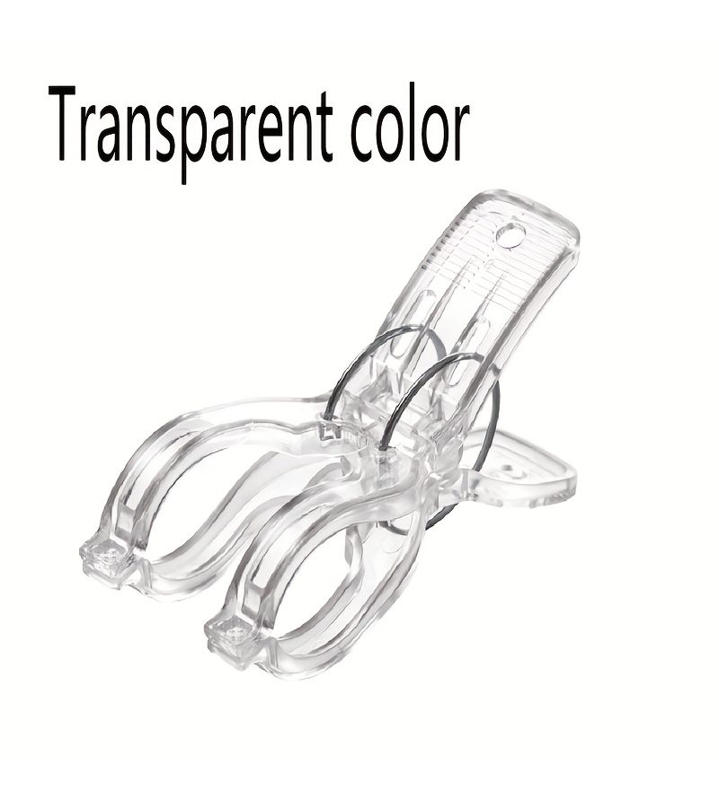 Blue Windproof Clothespins Plastic Clips for Hanging Bed Sheets Socks and Pants - Image 1