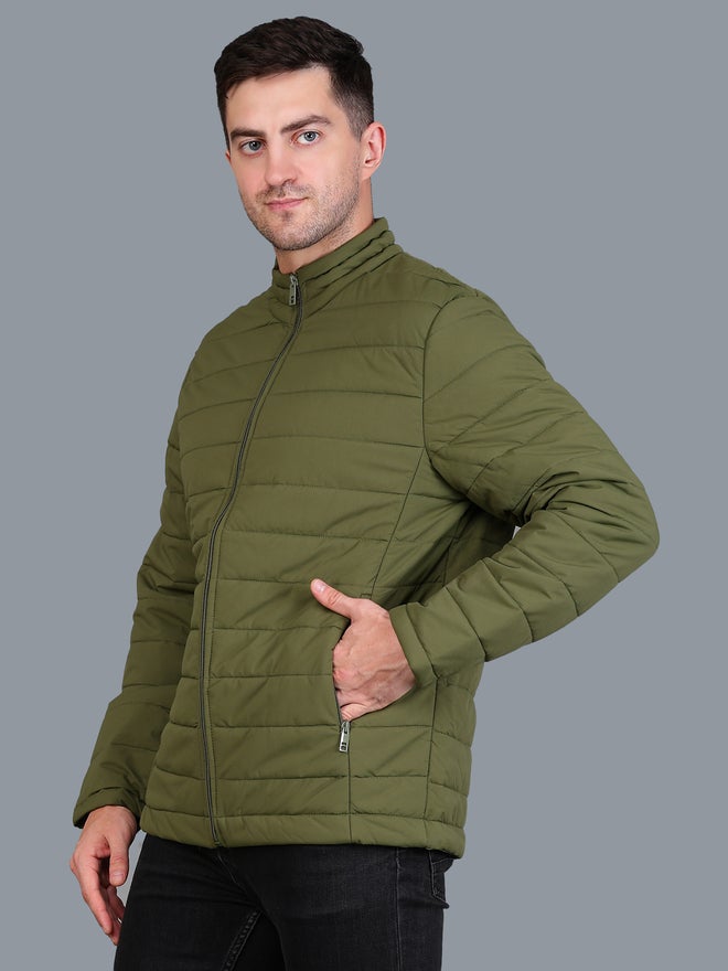 فورت كولينز جاكيت بومبر مبطن رجالي فورت كولينز زيتوني - Image 3