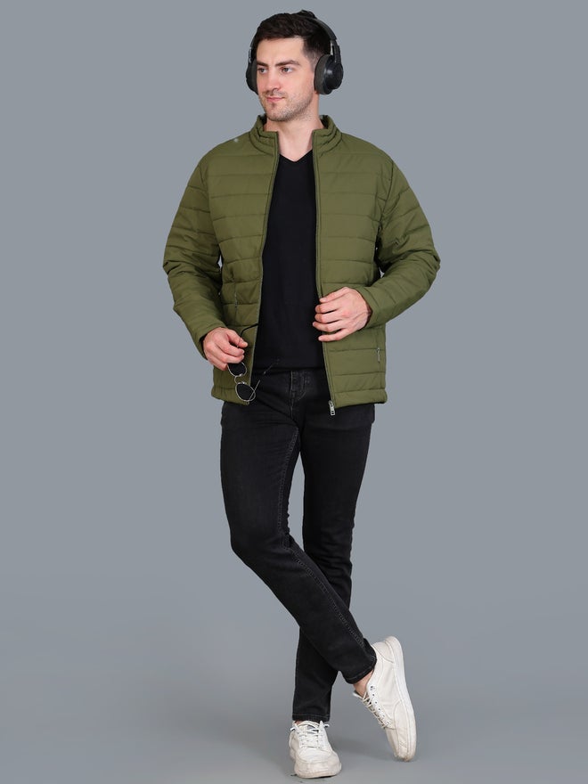 فورت كولينز جاكيت بومبر مبطن رجالي فورت كولينز زيتوني - Image 5