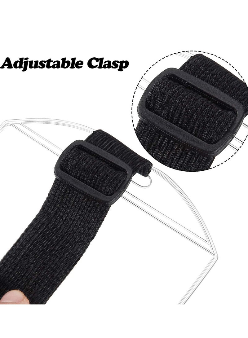Excefore PVC Id Badge Holder High Visibility Ski Pass Armband Card Arm Wrist with Adjustable Strap Clear Name Tag for Work Pass(10 Pieces) - Image 2
