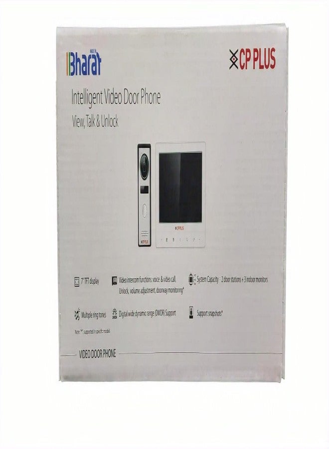 CP PLUS 7" TFT HD Resolution LCD Screen Wired Video Door Phone Waterproof Camera Touch Key Monitor Control Video Intercom Kit - Image 3