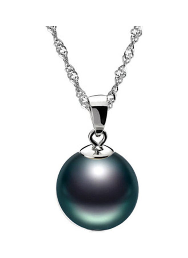 NIBEMINENT - Round Faux Pearl Pendant Necklace - Image 1