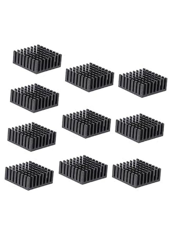 10pcs Aluminum Heat Sink Radiator Chip Cooling Block for Heat Dissipation 40x40x11mm - Image 1