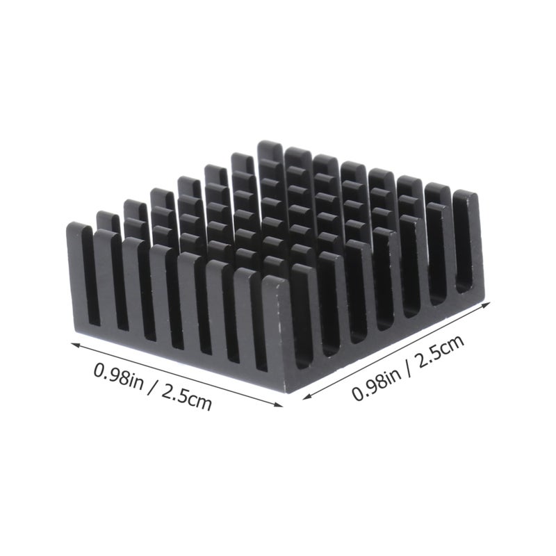 10pcs Aluminum Heat Sink Radiator Chip Cooling Block for Heat Dissipation 40x40x11mm - Image 3