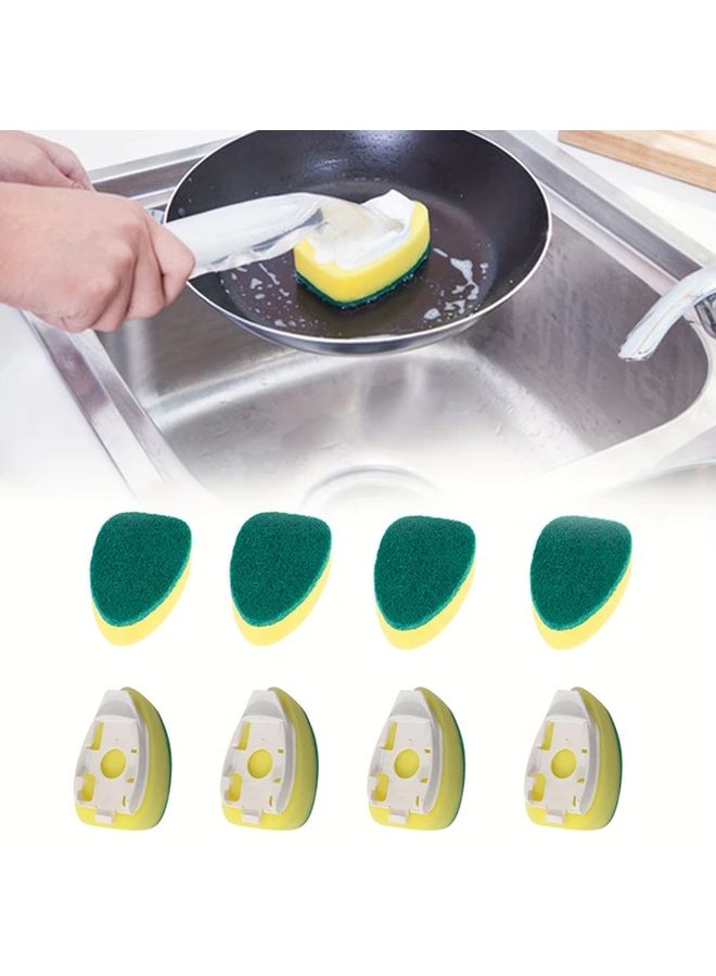 8pcs Dish Wand Sponge Refill Heads Brush Replacement Pads Kitchen Cleaning Supplies - Image 1
