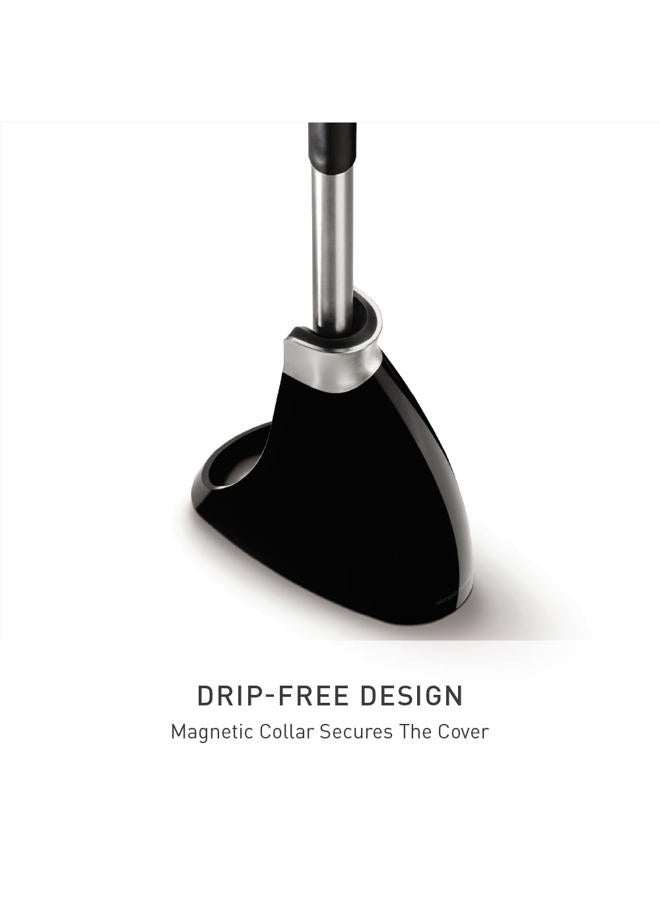 simplehuman Toilet Brush with Caddy Stainless Steel, Black - Image 3