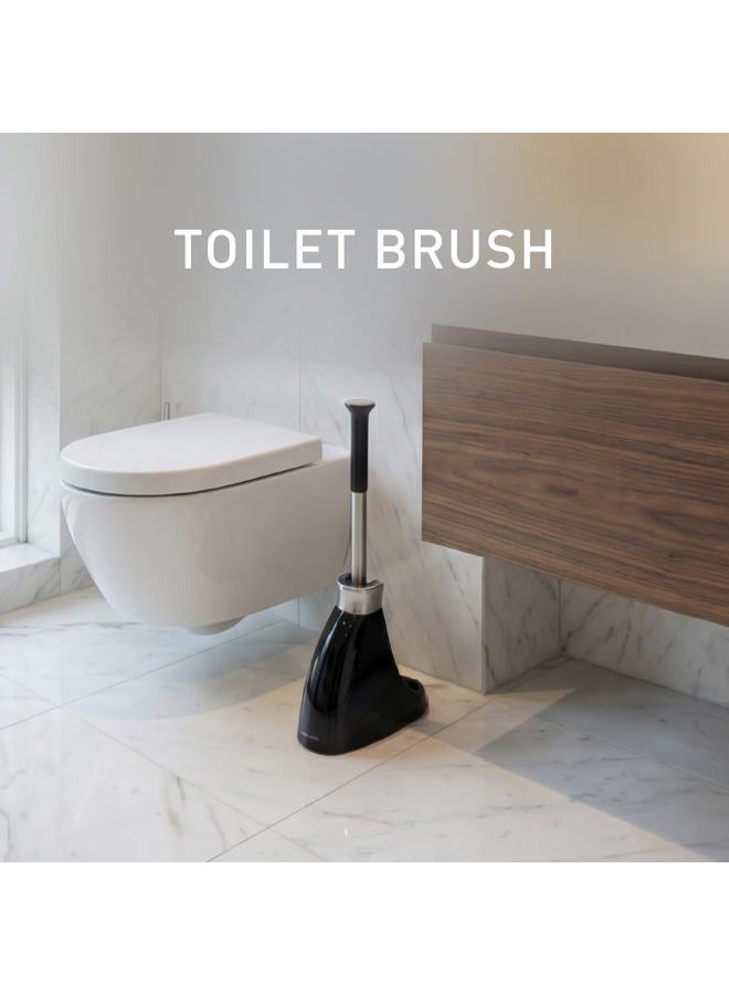 simplehuman Toilet Brush with Caddy Stainless Steel, Black - Image 2