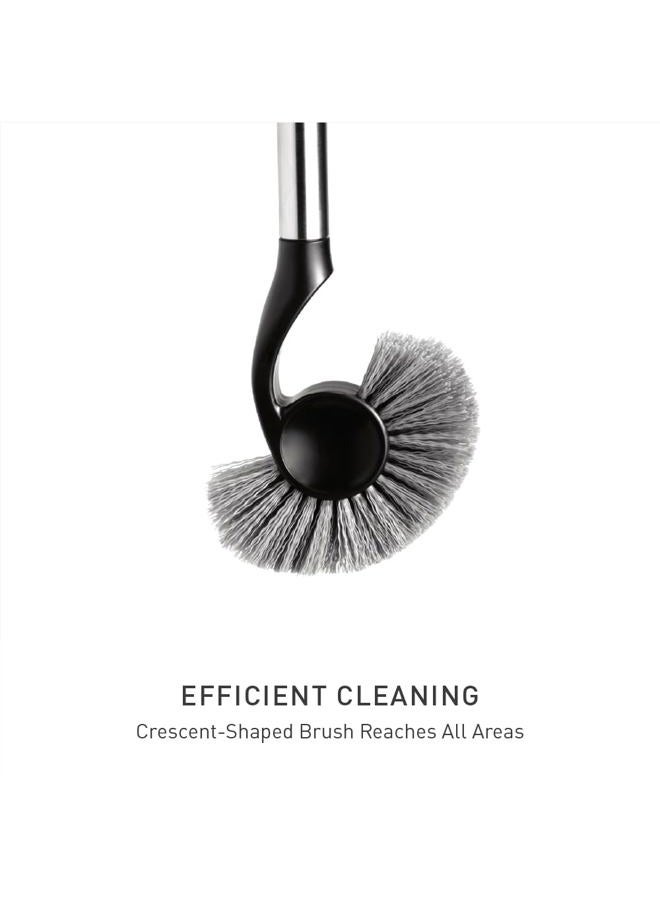simplehuman Toilet Brush with Caddy Stainless Steel, Black - Image 4