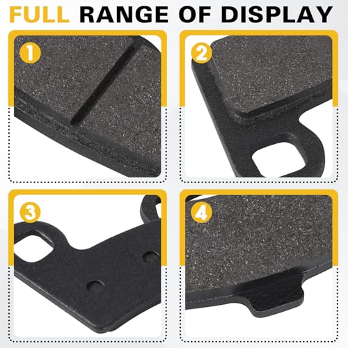 Slother Front and Rear Brake Pads for Polaris RZR 800 2008-2014 RZR S 800 RZR 800S 2009-2014 RZR 570 2012-2015 EFI LE EPS - Image 3